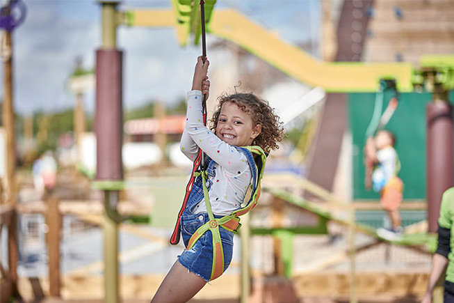 girl swinging