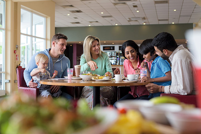 families at the table