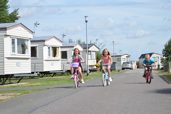 kids riding bikes