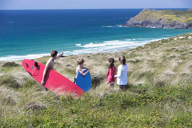 kids on beach