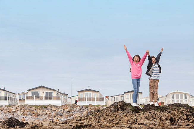 kids on a beach