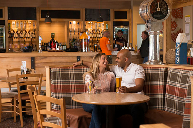 couple in a bar