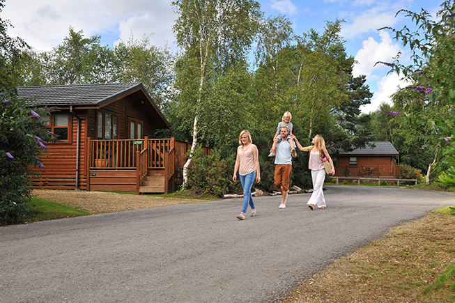 family walking